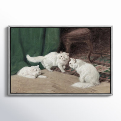 Vintage Animal Print-VI Framed Gallery Wrapped Canvas