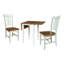 Ensemble de salle à manger en bois massif 3 pièces Berowalt-105006374