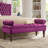 Velvet Fabric Upholstered Long Bed Bench For Bedroom,Upholstered Design Window Bench With Tufted Button,Entryway Bench,Bolster Bench-629093991