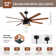 Bartling 52"/66" 8-Plywood-Blades Modern Ceiling Fan with Lighting Kit and Smart Remote