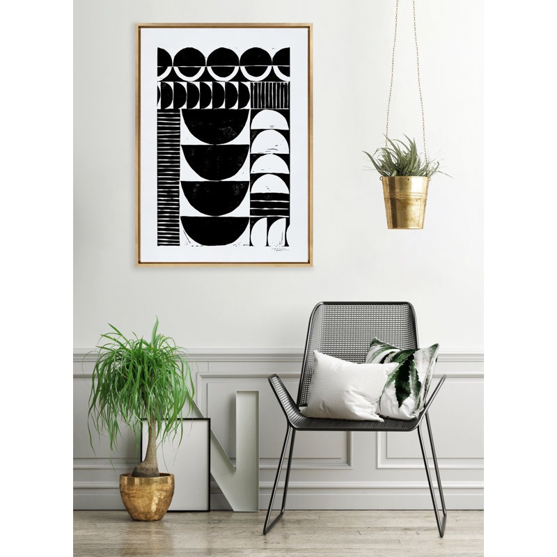 Impression sur toile encadrée Modern, Cadre doré, H 38 po x l 28 po x P 1,63 po