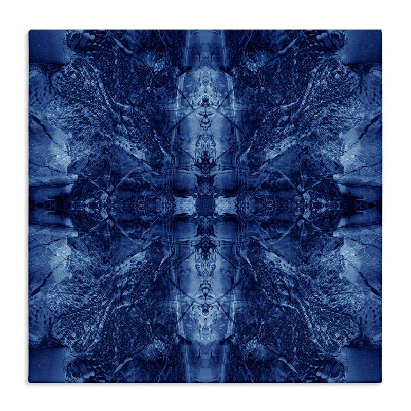 Art sur toile à motif de teinture équilibrée par El Perkin, H 36 po x l 36 po