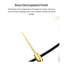 Horloge murale squelette à grande aiguille en bois massif et laiton, de style luxueux et lumineux, idéale pour le salon et la salle à manger.-515101092