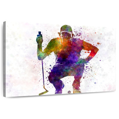 Silhouette de joueur de golf Sirci accroupi I