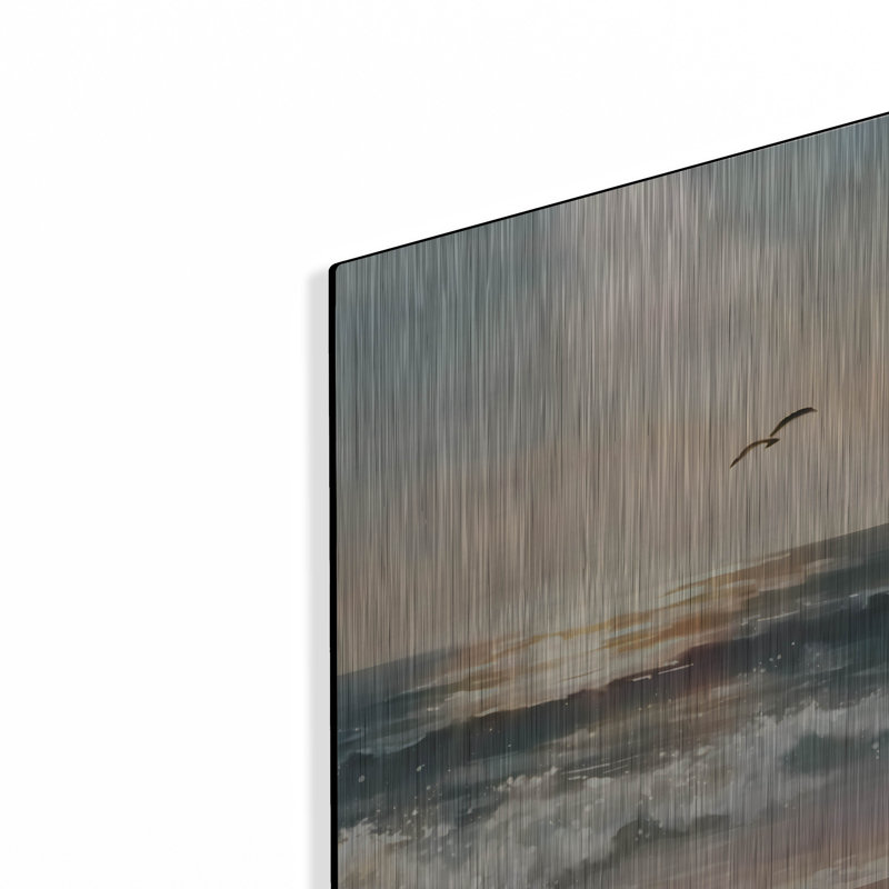 «Breaking Waves» par Petals Prints Design, art mural en métal, H 16 po x l 12 po