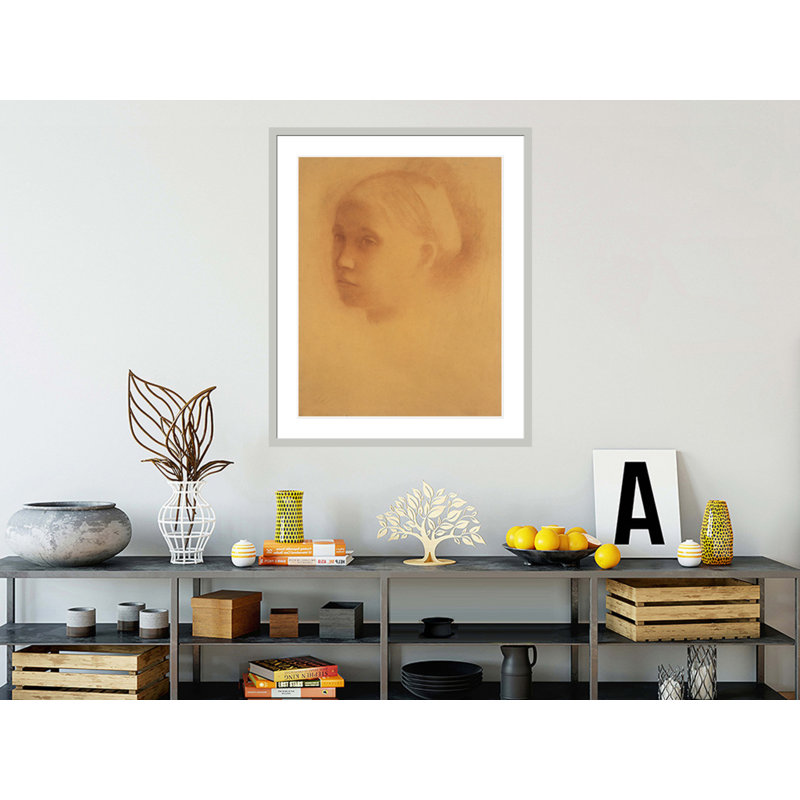 Marguerite Degas Enfant par Edgar Degas, impression giclée sur cadre, H 40,68 po x l 33,5 po