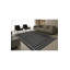 Tapis noir tissé à rayures Mosso-201873342