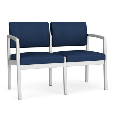 Lenox Steel Waiting Reception 2 Seat Tandem Seating Metal Frame No Center Arms