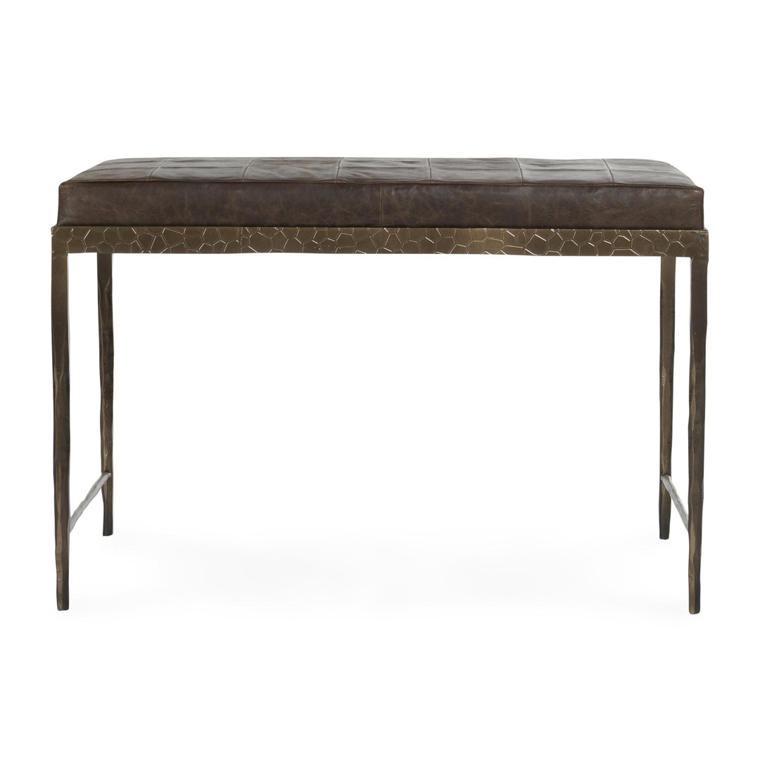 Malo Leather Bench Classic Home 