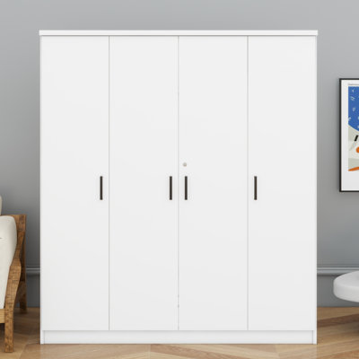 Armoire classique 4 portes avec 1 tiroir