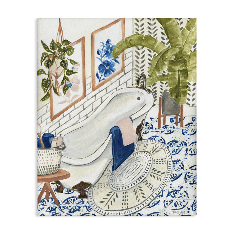 «Boho Chic Bathaign Canvas» par Yvette St. Amant, H 40 po x l 30 po