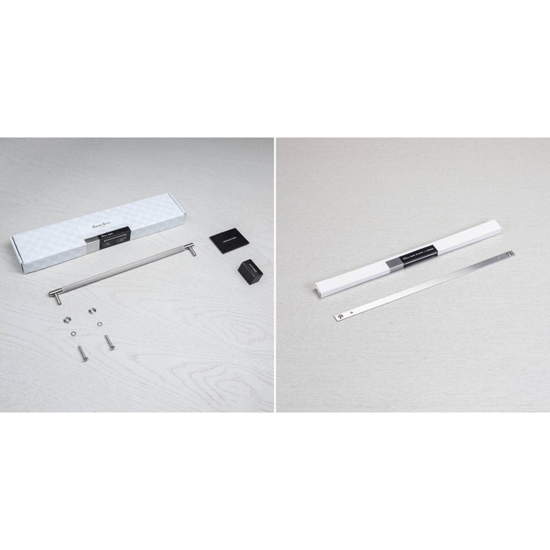 Pull Bar / Plate / Linear, 12 12/16", Steel