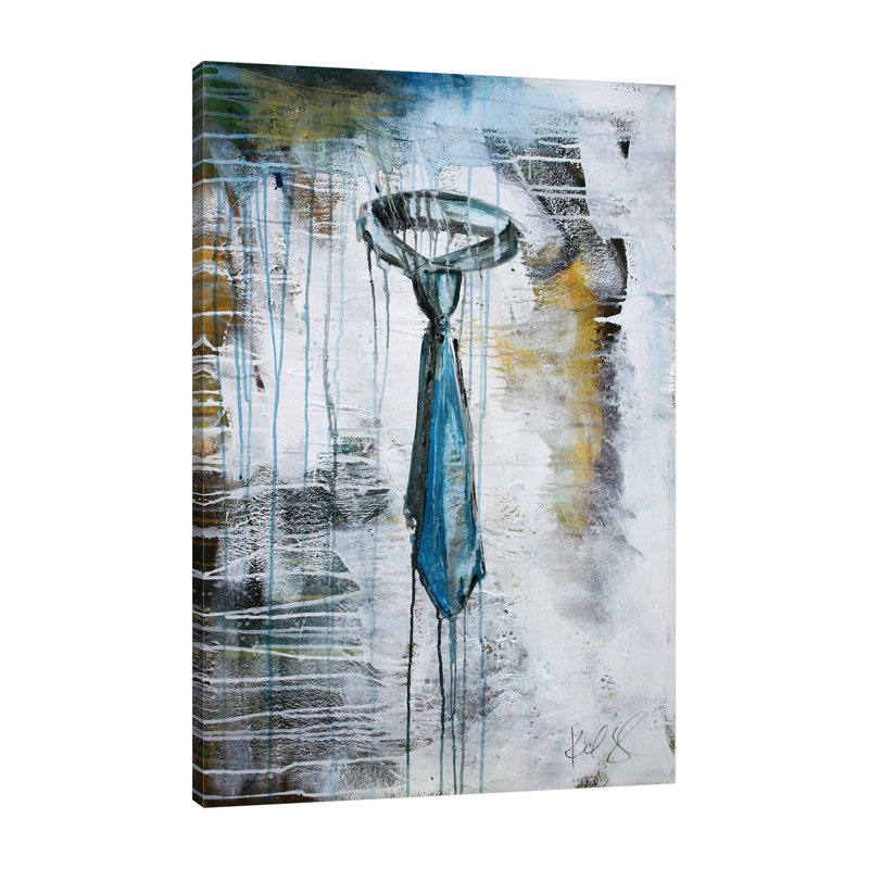 Tie by Kent Youngstrom - Wrapped Canvas Painting, 46cm H x 30cm W x 4cm D
