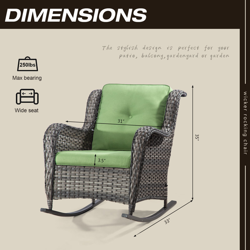 Ensemble de conversation d'extérieur 9 personnes avec coussins Minaxni, Vert