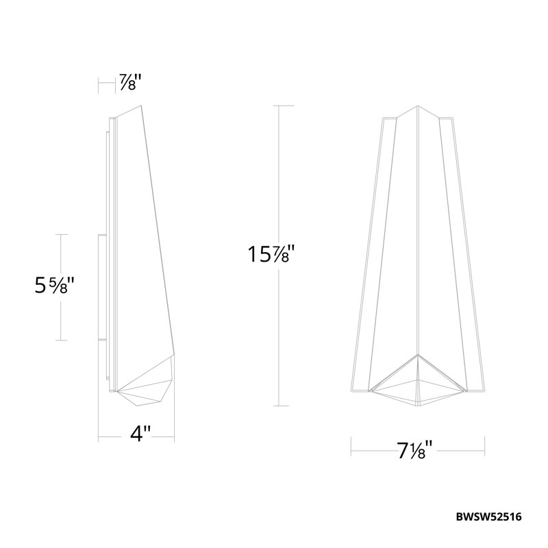 Lanie 1 Light Crystal LED Outdoor Wall Light