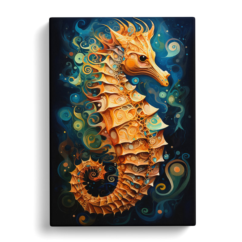 Seahorse Abstract - No Frame Print, 76cm H x 50cm W x 3cm D