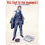 «Tell that to the Marines! At 24 E 23rd Street» par James Montgomery Flagg - Art mural sur toile tendue avec châssis-318160042