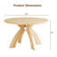 Ensemble de 3 tables basses rondes modernes et tables d'appoint pour salon-800513877