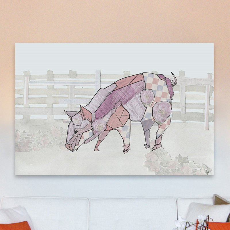 " Como Cerdo " by Eyre Tarney, 24" H x 36" W x 1.5" D