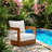 Christopher Knight Home 29.5" 29.5"W x 26.4"D x 28.74"H Solid Acacia Wood & Water-Resistant Cushions Outdoor Club Chair