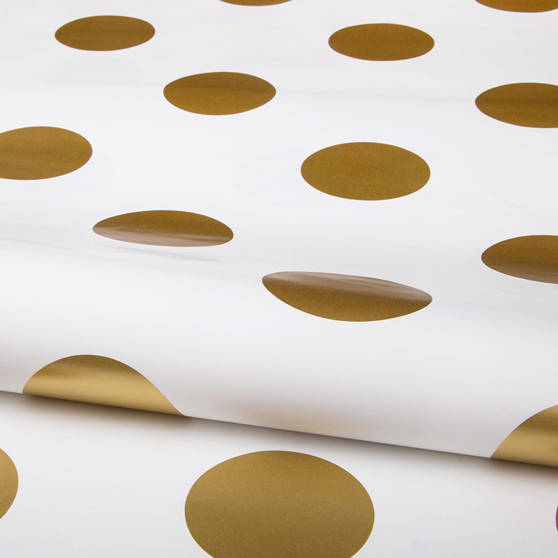 Superfresco Easy Metallic Dotty Luxurious Touch Wallpaper, Gold/White