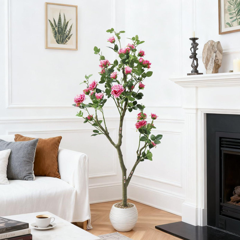 Faux Plant, Rose red