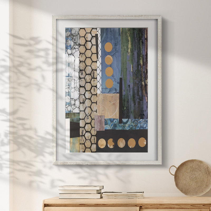 Mashup II - Impression encadrée, H 25,5 po x l 17,5 po, Blanc