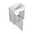 20" Wall-Mounted Bathroom Vanity with Ceramic Sink