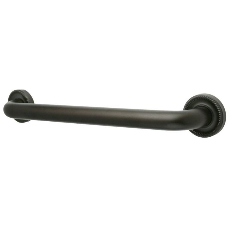 Kingston Brass Camelon 1-1/4 Inch O.D Grab Bar, 24" W, Oil Rubbed Bronze