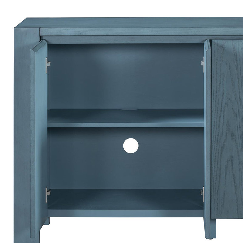 Buffet avec tablettes réglables et trous pour câbles, Marine