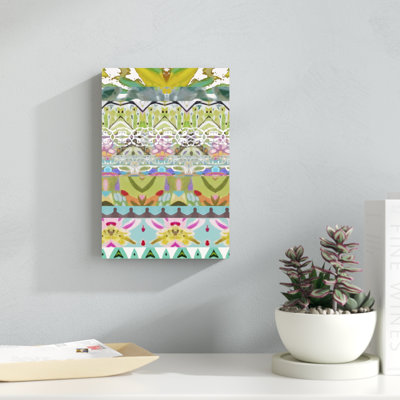 «Border Boho II», peinture sur toile