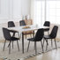 6 - Person Space Saving Dining Set 120cm Table with Armless Chairs