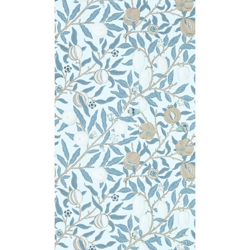 Fruit Wallpaper, Slate/Vellum