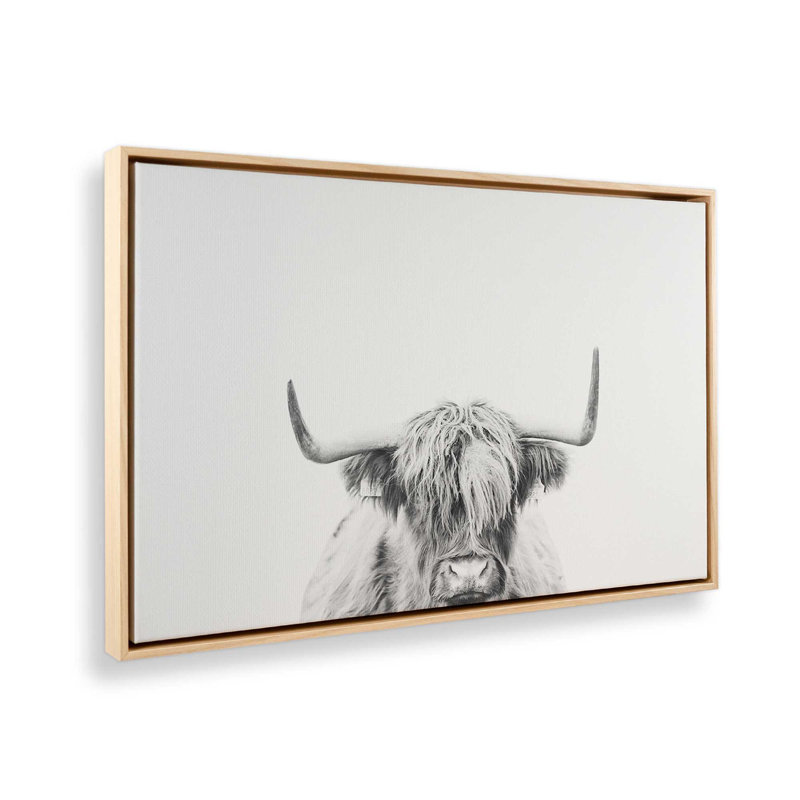 Imprimé Highland Pride, H 12,75 po x l 18,75 po x P 1,75 po, Cadre américain en érable flottant