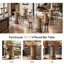 Table bistro de 31,51 po de largeur x 39,37 po de hauteur avec repose-pieds, parfaite pour les petits espaces et les rassemblements confortables