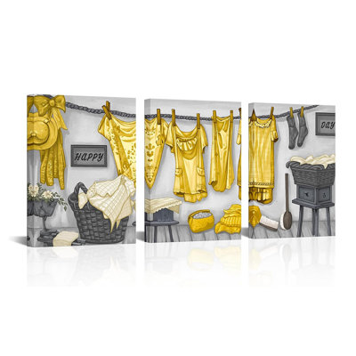 3 Piece Wrapped Canvas Wall Art