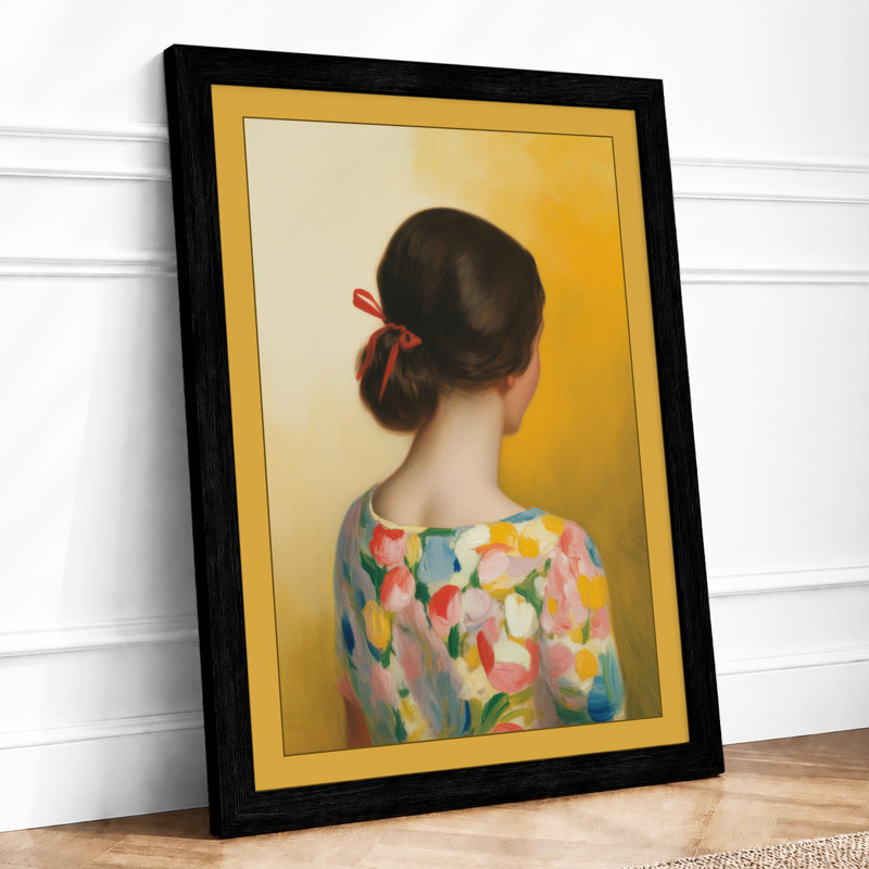 Figure in Colour Modern - Framed Print, A1 - 84.1 x 59.4 cm, Black