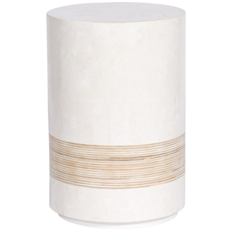 Alba Stone Top End Table