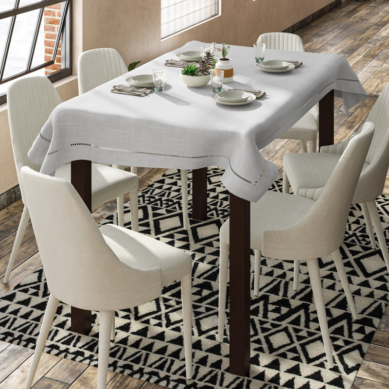 Polyester Tablecloth, 84" L x 84" W, Gray