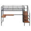 Lit mezzanine en métal avec bureau Prestidy Zephyr-555878073