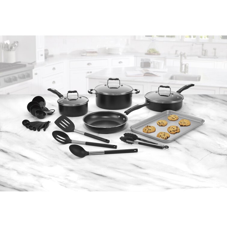 KUTIME 14 - Piece Non-Stick Aluminum Cookware Set & Reviews