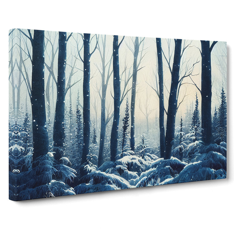 Watercolour Winter Forest Vol.3 - Wrapped Canvas