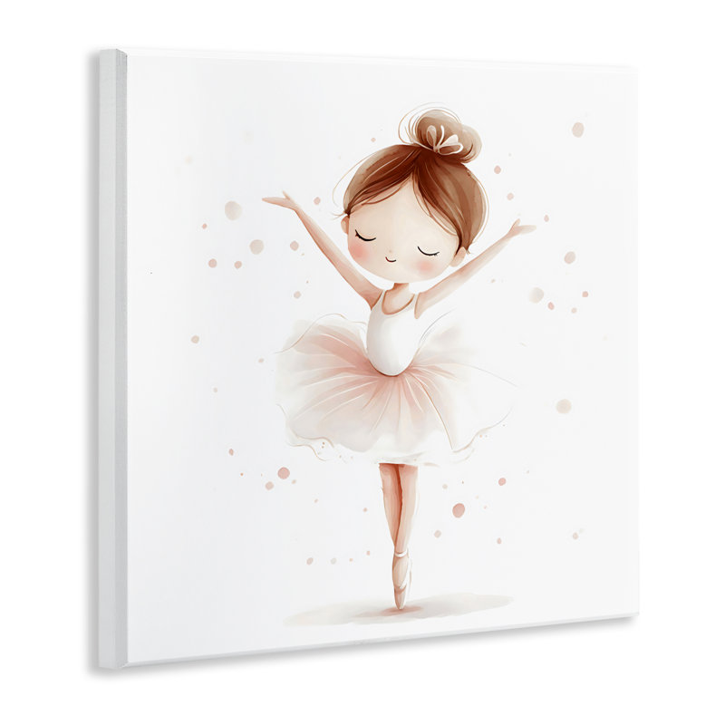 Plaque murale délicate petite ballerine, design par Creative Studio