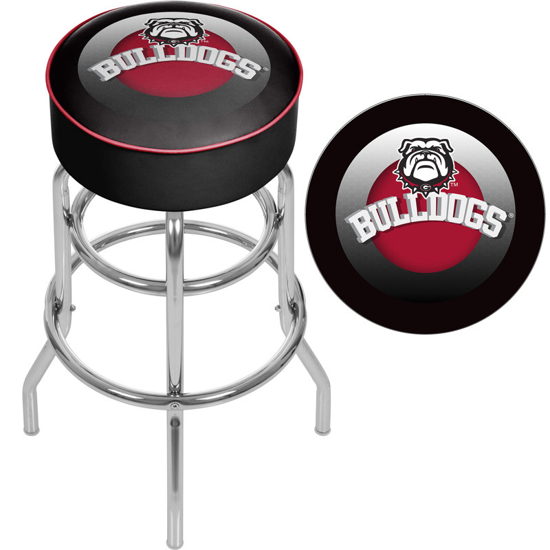 Tabouret tournant 31 ", Noir / rouge, Université de la Géorgie