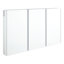 Leda 53-1/4" x 32" Lighted Frameless 3 Door Medicine Cabinet with LED Light and Wireless Speaker