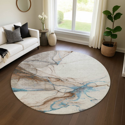 Premium Machine Washable Mehara AMF1690 Abstract Rug