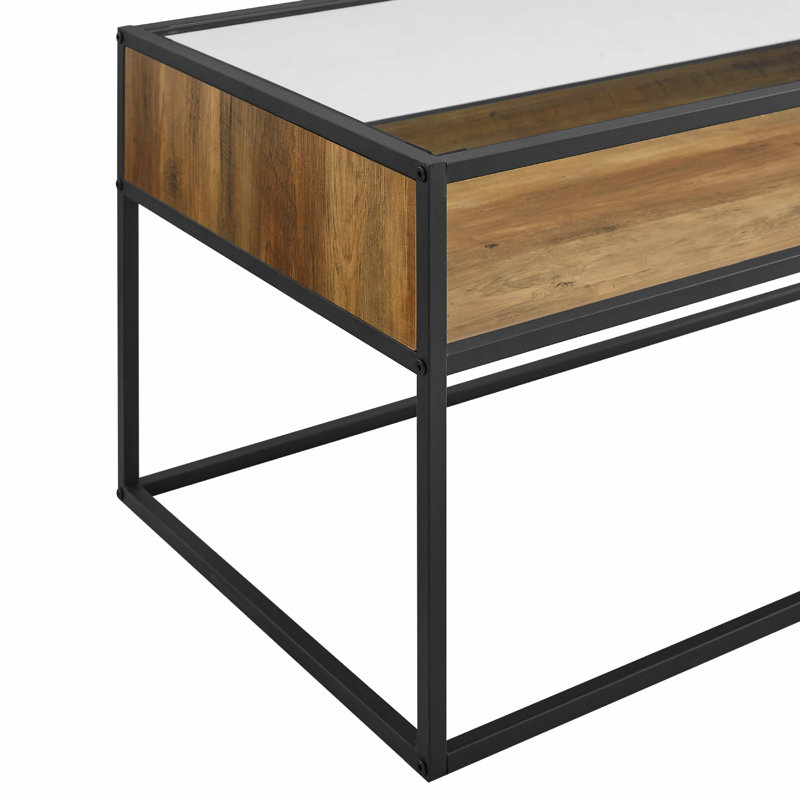 Ensemble de 3 tables d'appoint Barkad, Chêne rustique