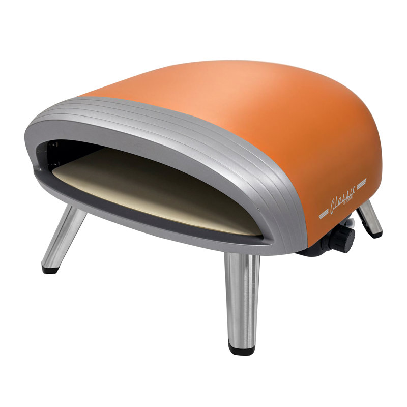 Four à pizza au propane portable d'extérieur 16 po en orange mat Unique Appliances Classic Retro, Orange