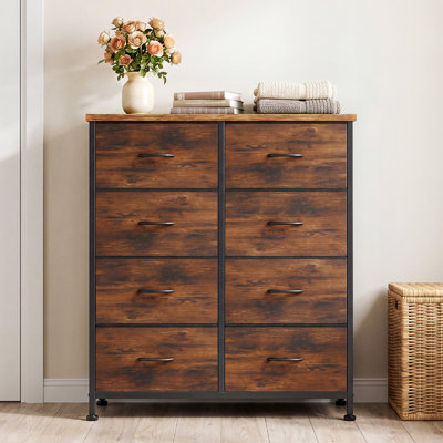 Commode de chambre à coucher avec commode haute 8 tiroirs