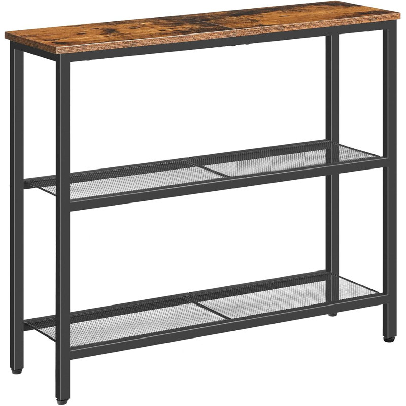 75cm Console Table, Rustic Brown
